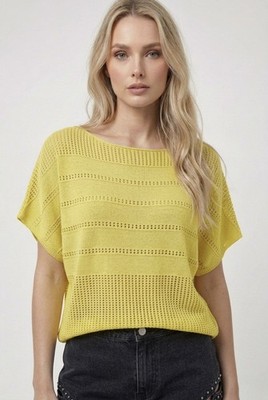 Bohemian Batwing Sleeve Open Knit Lightweight Sweater