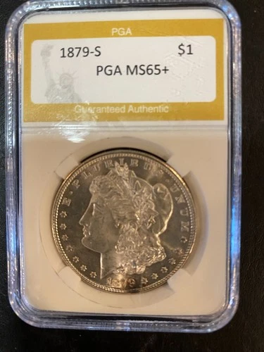 1879-S Morgan Silver Dollar MS65+