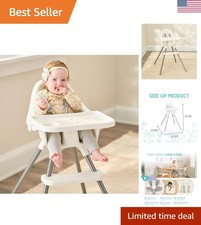 Baby Basics High Chair for Babies and Toddlers, Baby High Chair with Removabl...
