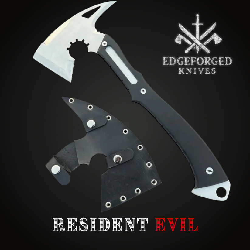 Resident Evil Leon Hatchet Replica – Full Tang Stainless Steel Axe