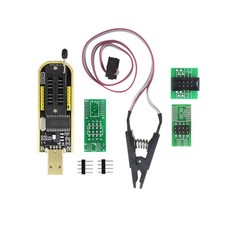 CH341A SOIC8 SOP8 Flash Chip EEPROM Programmer IC BIOS Test Clips 24 25 Series