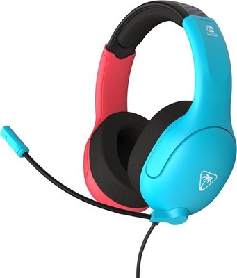 Turtle Beach Airlite Fit Wired Headset for Nintendo Switch- Neon Blue/Red: Light