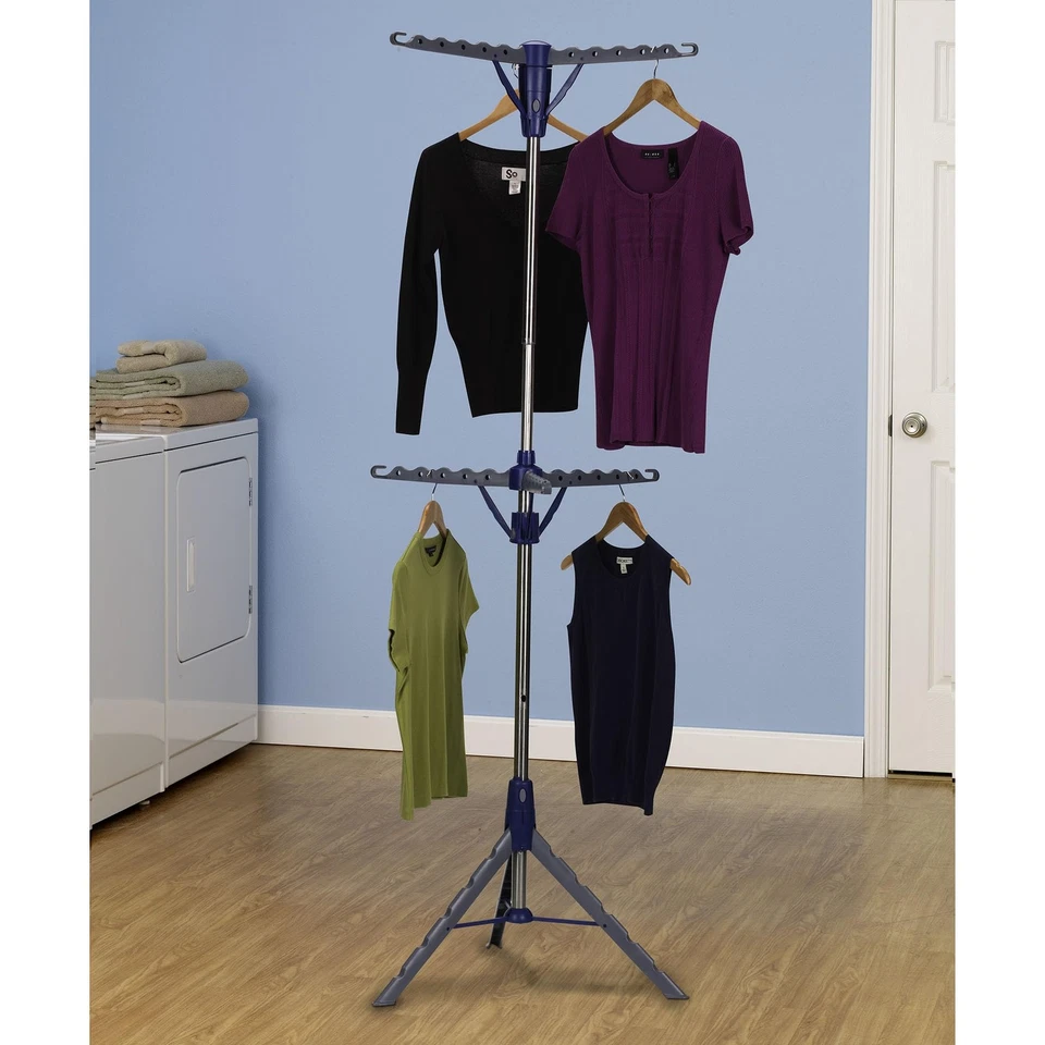 5012-1 Portable 2-Tier Clothes Drying Rack Tri-pod | Dry Wet Laundry or Hang ... - Image 4 of 4