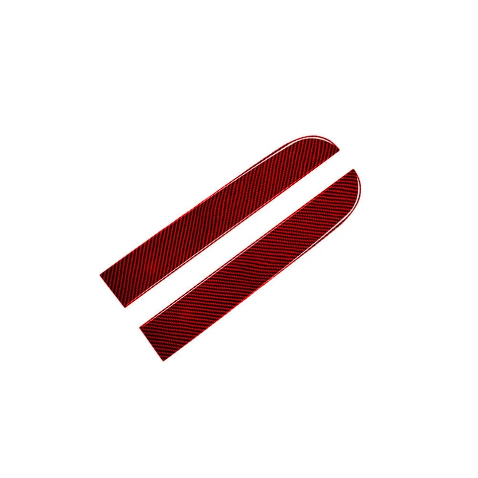 Cubierta de panel de reposabrazos de puerta de fibra de carbono rojo 2 piezas para Porsche 911 1989-1997 Foto 4 de 4
