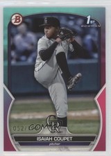 2023 Bowman Draft Aqua & Pink Gradient 52/199 Isaiah Coupet #BD-37 03ox