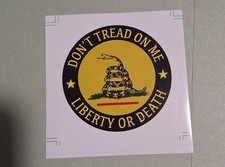 Dont Tread On Me Liberty Or Death Sticker 4x4in Free Shipping Dont Tread On Me Liberty Or Death Sticker 4x4in Free Shipping