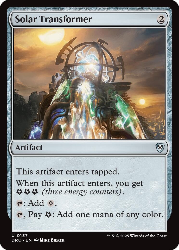 Solar Transformer 137 - NM - Commander: Aetherdrift