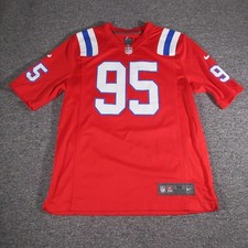 Chandler Jones Jersey Mens M Red NFL Football New England Patriots Nike On Field