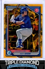 2024 Bowman Draft Chrome Sapphire Matt Shaw Gold Refractor #22/50 Cubs E822