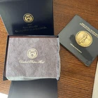 2009 US MINT ULTRA HIGH RELIEF DOUBLE EAGLE MAHOGANY BOX & COA + BOOK - NO COIN
