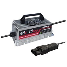 Abakoo 48V 15A Battery Charger for Yamaha Golf Cart G19 G22, with 2 Pin Plug,