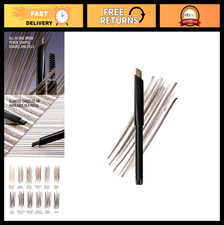Long-Wear Waterproof Eyebrow Pencil - Dual-Ended Slanted Tip & Spoolie, Refillab