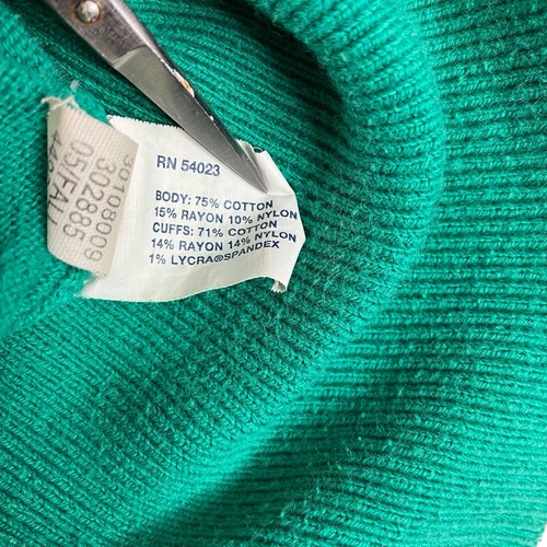 Vintage Y2K Gap Sweater Womens Small Green Scoop Neck Capsule Preppy Classic - Picture 5 of 16