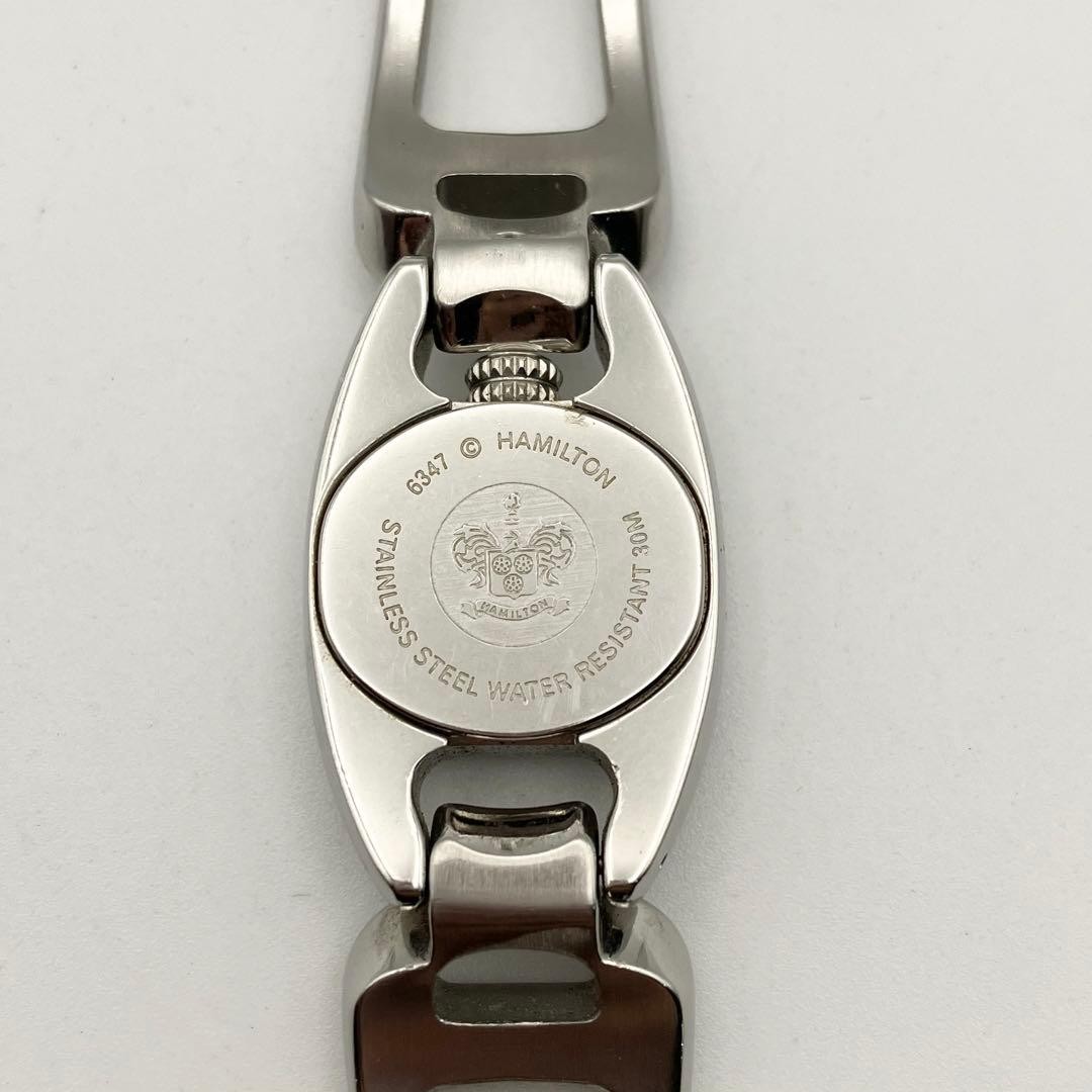 Used Working item Hamilton HAMILTON watch ladies silver quartz image 4