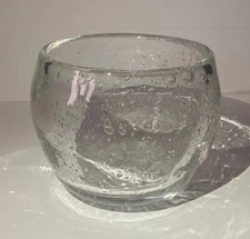 BLENKO GLASS  RAINDROP COLLECTION BOWL 19 - DR  NOS VERY RARE 