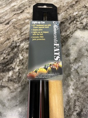BRAND NEW RARE Minnesota Fats Pool Cue Stick Lighted Clear Bubbles