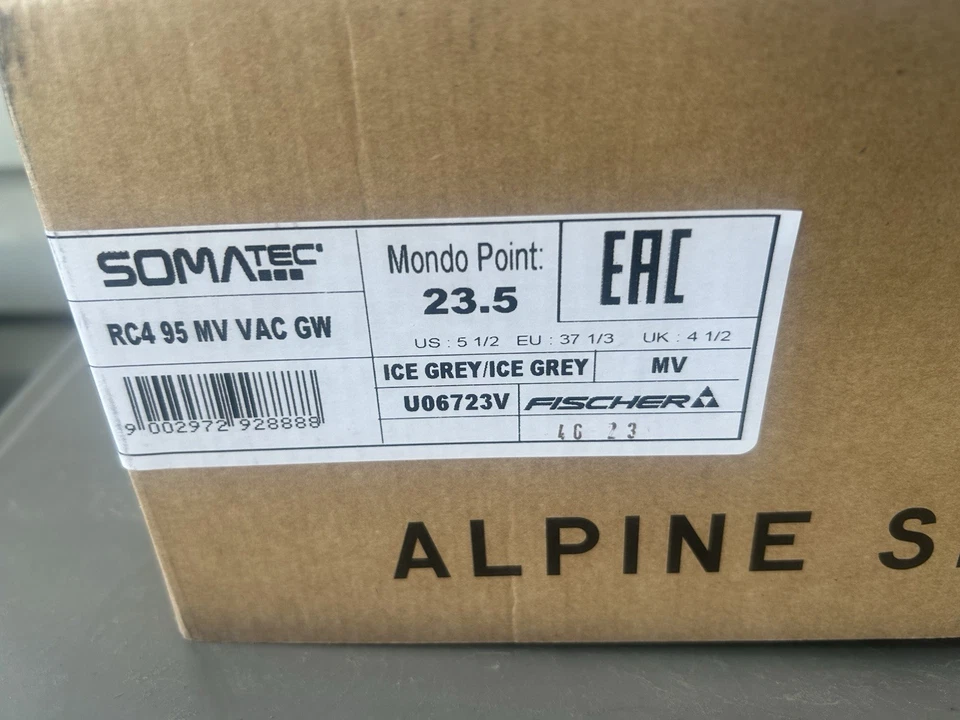 全新 2025 FISCHER RC4 95 MV VAC GW 滑雪靴 (23.5) — 第 3/4 张图片