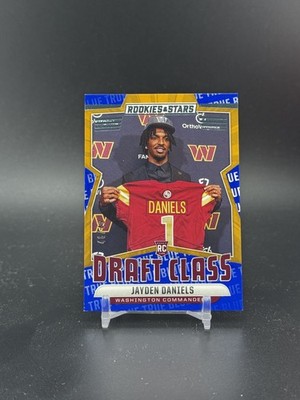 Jayden Daniels 2024 Rookies & Stars True Blue Draft Class /49 Commanders RC(CBR)