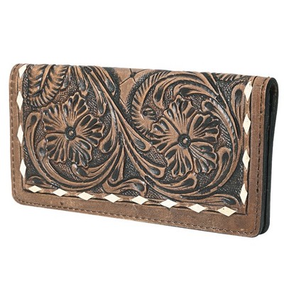 SK OHLAY WALLET Hand Tooled Genuine Leather women bag western handbag purse