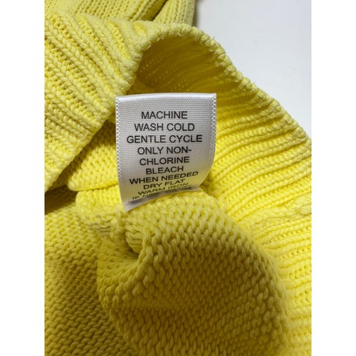 Lily Pulitzer Soft Yellow Women’s Sz L Knit Cardigan Sweater Preppy Full Zip - Picture 6 of 10