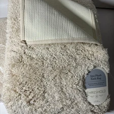 Spa Plush Bath Rug - Threshold™ Beige 21"x34" Super Soft Brand New