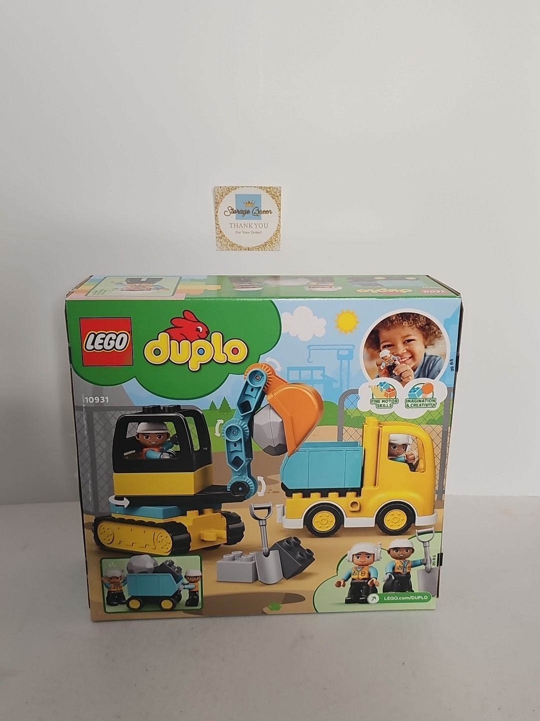 LEGO DUPLO Truck & Track Toy for Toddlers Ages 2-4 Years 10931