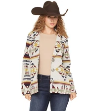 Cotton and Rye Women's Boot Barn Southwestern Print Blazer - CRJ2010N