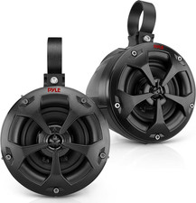Pyle 2-Way Dual Waterproof Off-Road Speakers, 4 Inch 800 Watt Marine Grade Wakeb