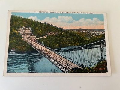 #ad #ad Lewiston Bridge Niagara River Niagara Falls Postcard $1.69