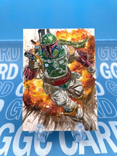 GGC Studio Star Wars The Mandalorian Artist Auto Sketch Card 1/1【Black Light】