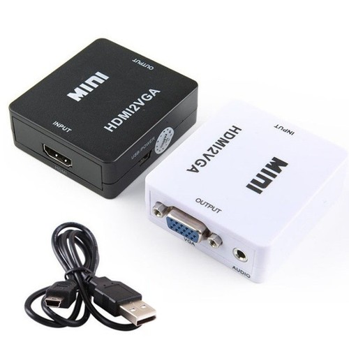 New HDMI To VGA Adapter Converter Video Graphics Array For 1080p Video Converter - Afbeelding 3 van 7