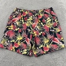 Aftco Board Shorts Men Large Hawaiian Swim Trunks Floral Beach Outdoor