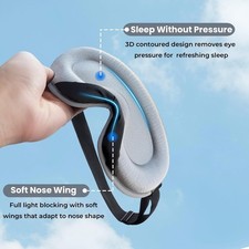3D Sleep Mask for Women & Men, 100% Blackout ...