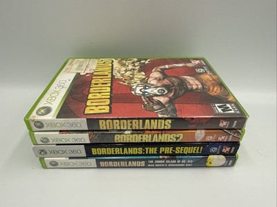 Borderlands Lot Of 4 Games For Xbox 360 Borderlands 1&2, Presequel, Add-on CIB