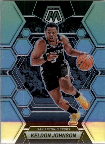 2022-23 Panini Mosaic Blue Keldon Johnson San Antonio Spurs #179 - Picture 1 of 2