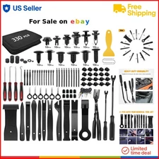 330Pcs Car Trim Removal Tool Set Nylon Auto Fastener Clips Pliers Remover