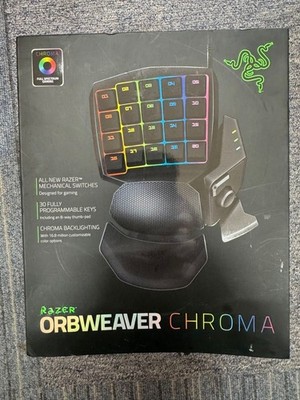 Razer Orbweaver Chroma Mechanical Gaming Keypad RGB Backlit Left Handed W/Box