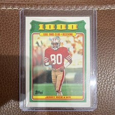 Topps 1988 1000 yd. Club Jerry Rice #4 Insert San Francisco 49ers NFL Football