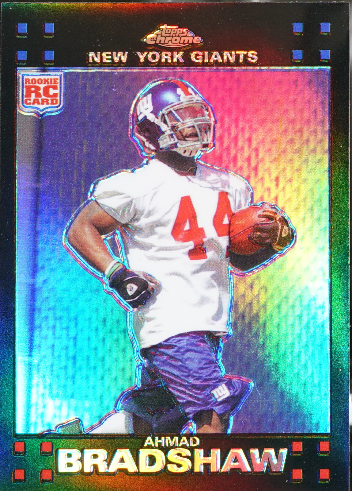 2007 Topps Chrome - Refractors Football Ahmad Bradshaw #TC195