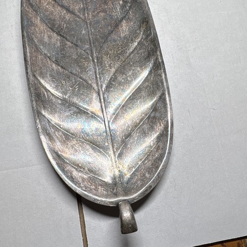 International Silver Company Leaf Silverplated Serving Tray Dish 8151 - Afbeelding 5 van 9