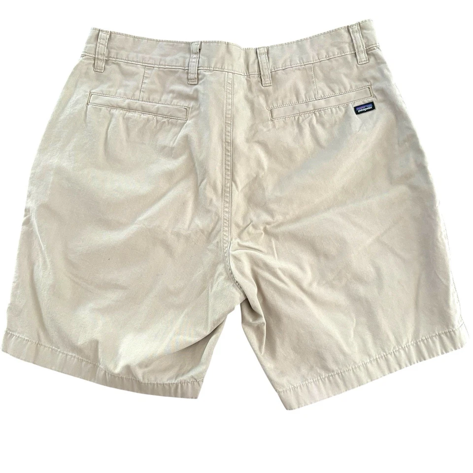 Pantalones Cortos Patagonia All Wear Para Hombre 33 Beige Chino Algodón Orgánico Caminata Campamento Aire Libre Foto 4 de 4