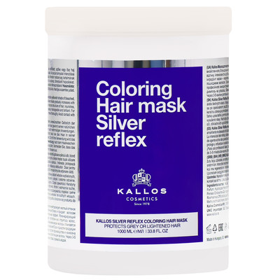 Kallos Silver Reflex 1000ml eine violette Maske für blondes Haar, neutralisiert