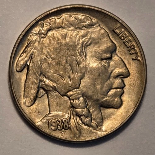 Nicer low mintage Business Uncirculated++ 1938 D Buffalo Head Nickel