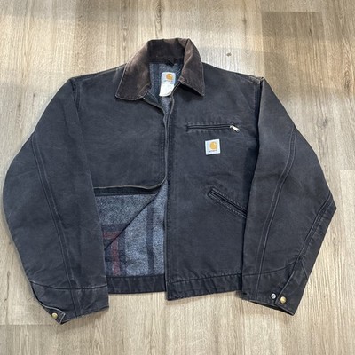 Vintage 91 Detroit Carhartt Jacket J01 BLK 48 Regular | eBay