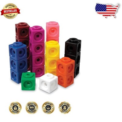 MathLink Cubes 1000pc Set | Math Manipulatives for Kids, Building & Sorting