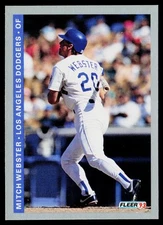 1993 Fleer #455 Mitch Webster Los Angeles Dodgers