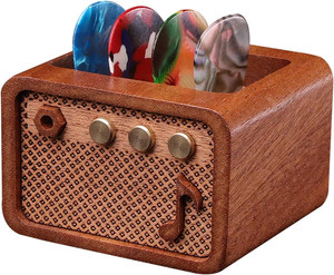 CoolGift Mart Guitar Accessories, Sapele Wood Electric Guitar Amp Shaped Guitar