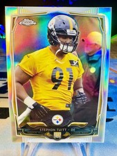 2014 Stephon Tuitt Topps Chrome Refractor Rookie Card #210 Pittsburgh Steelers. rookie card picture