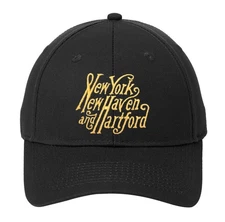 New York New Haven & Hartford Embroidered adjustable Black Logo Hat [hat57]