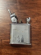 Vintage 1930s Lancel Pocket Lighter French Working W/Flint Compartment 🔥RARE